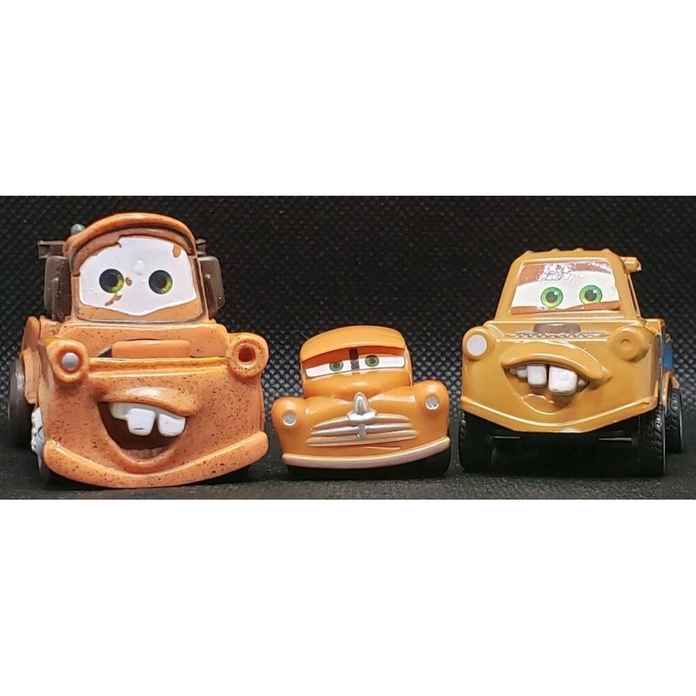 Disney Cars Tow Mater & Friends Toy Vehicles - Yellow/Orange - 3 cars